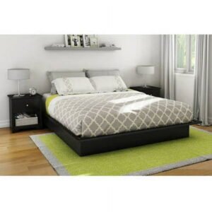 South Shore Basics Platform Bed with Molding, Multiple Sizes and Finishes