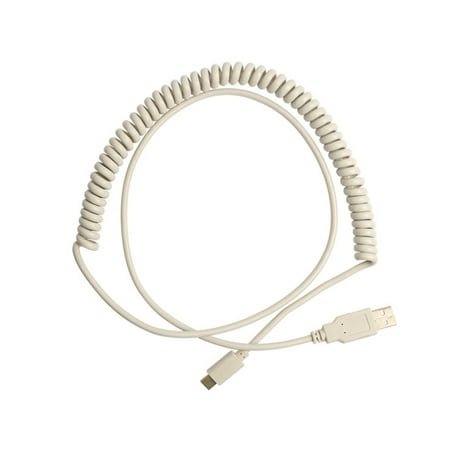 WASHWEPE Coiled Cable Abs Light Grey 1Pc 2.8X0.5X0.2In