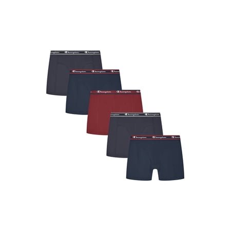 Champion Men’s Boxer Briefs – 5 Pack Wear360 Underwear, Moisture-Wicking, Articulated Shaping, Sizes S–2XL