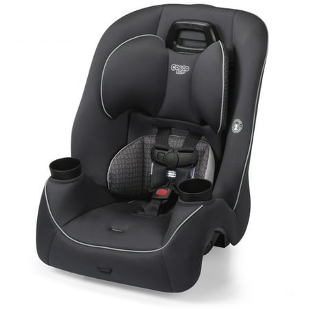 Cosco Kids Easy Elite Slim All-in-One Convertible Car Seat, Grey Glyphs