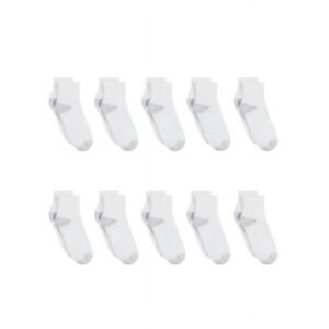 Hanes Women's Ankle Socks, Cushioned, 10-Pack, Size 5-9