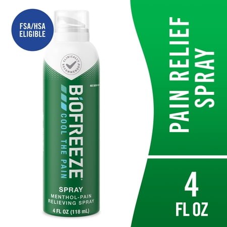 Biofreeze Arthritis Pain Relief Spray, For Joint, Muscle & Back Pain Relief, OTC and HSA Eligible, Menthol, 4 FL OZ