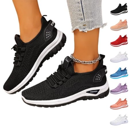 YOUYEDIAN Orthopedic Shoes for Women Arch Support Golf Shoes Breathable Slip on Non Slip Walking Shoes Mesh Stretch Comfortable 2026 Orthopedic Shoes