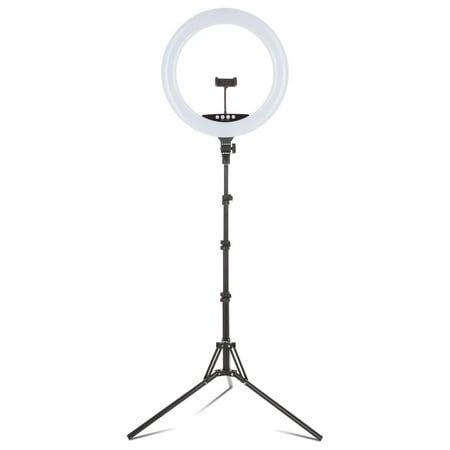 Vivitar 18" LED RGB Ring Light with Tripod, Phone Holder USB Charging Ports, and Wireless Remote