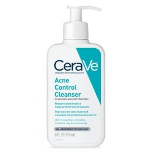 CeraVe Skin Care Acne Control Face Cleanser with 2% Salicylic Acid Clears Acne Blackheads Pores