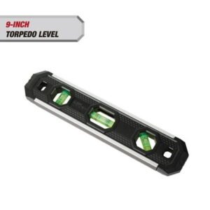 Hyper Tough 9-inch 3 Vial Magnetic Edge Torpedo Level
