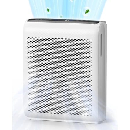 KLOUDIC Air Purifier for Home Large Room up to 4000 Sq.ft/2h, HEPA Washable Pre-Filter, Auto Mode & PM2.5 Sensor Display, Removes 99.97% Pet Dander, Smoke, Odor, Pollen, Smart Air Cleaner for Bedroom