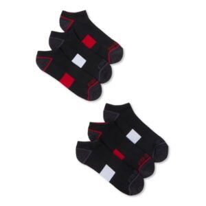 AND1 Men's Pro Platinum Cushion Performance No Show Socks, 6-Pack