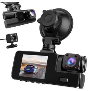 Dash Cam Front and Rear, 1080P Dash Camera for Cars, Bluetooth Car Camera, Built-in Wi-Fi, Night Vision, GPS, Parking Mode