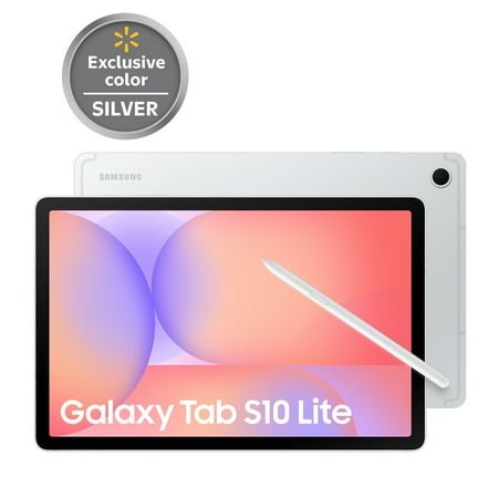 Samsung Galaxy Tab S10 Lite 10.9" Widescreen Tablet with S Pen, 128GB, Silver