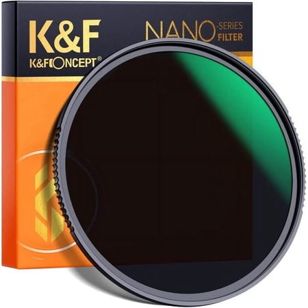K&F CONCEPT ND64 Lens Filter 49mm 6-Stop Fixed Neutral Density 28 Multi-Layer Coatings NANO-X