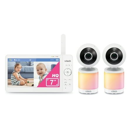 VTech VM7468-2HQ Video Baby Monitor with Two Cameras and 7 inch HQ Display