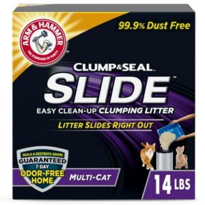 ARM & HAMMER Slide Easy Clean-Up Clumping Cat Litter, Scented, 14 Lbs