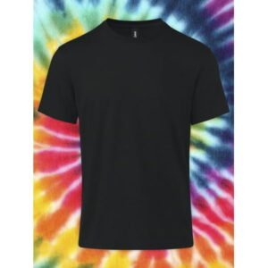 Gildan Adult Short Sleeve Crew T-Shirt – Black Size Large Soft Cotton Classic Fit Blank Tee for Tie Dye & DIY Crafts