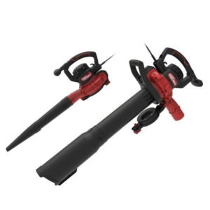 Hyper Tough 400 CFM 250 MPH 12-Amp Electric Corded 3-in-1 Leaf Blower, Vacuum & Mulcher Combo