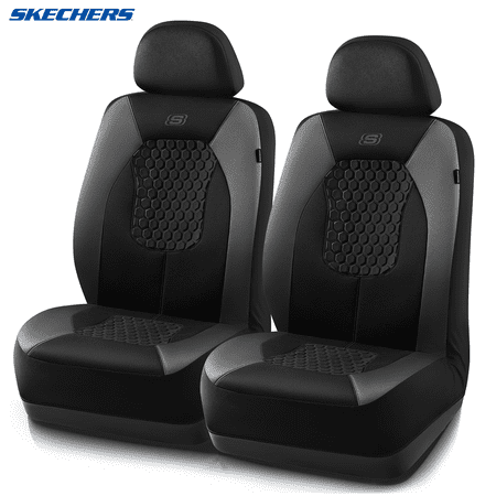 Skechers Gel Infused Car Seat Covers-Universal Fit, Grey 23SK83