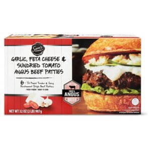 Sam's Choice Garlic, Feta Cheese & Sundried Tomato Angus Beef Patties, 32 oz, 6 Count