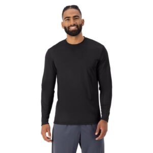 Hanes Cool DRI Performance Long Sleeve T-Shirt, Quick-Drying Training Tee, UPF 40+