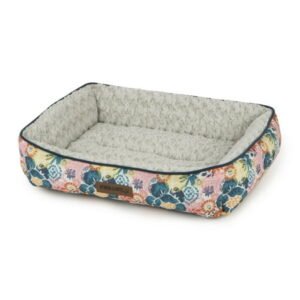 Vibrant Life Luxe Cuddler Pet Bed, Floral Garden