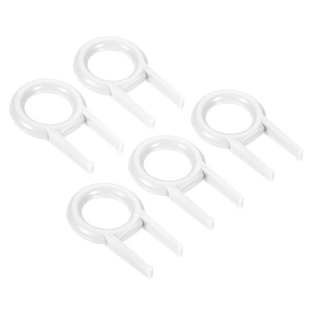 Uxcell Keycap Puller Switch Remover DIY Tool Fixing Keyboard Plastic for Mechanical Keyboard, White 5 Pack