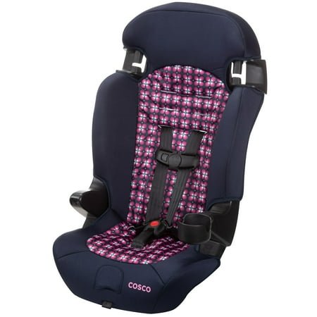 Cosco Kids Finale 2-in-1 Toddler Booster Car Seat, Peony Tiles II, Harness Booster Car Seat