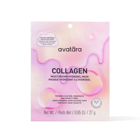 Avatara Vegan Collagen Moisturizing Hydrogel Face Mask for All Skin Types, 1 Sheet Mask