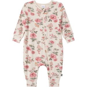Modern Moments by Gerber Baby Neutral Super Soft Viscose Long Sleeve Coverall, Sizes Newborn - 12 Months