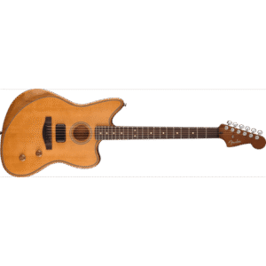 Fender Acoustasonic Standard Jazzmaster Acoustic-Electric Guitar, Solid Spruce Top, Aged Natural