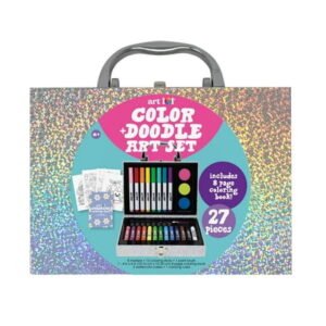 Art 101 Color and Doodle Art Coloring Set with 27 Pieces, for Child Ages 8+