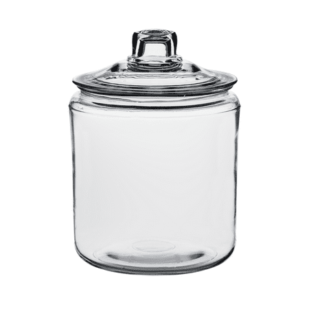 Anchor Hocking Heritage Hill Glass Jar with Lid, 1 Gallon, Well Suited to Pantry Jar Storage and Display