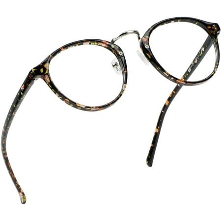 LifeArt Blue Light Blocking Glasses, Anti Eyestrain, Computer Reading Glasses, Gaming Glasses, TV Glasses for Women Men, Anti Glare (Floral, +3.75 Magnification)