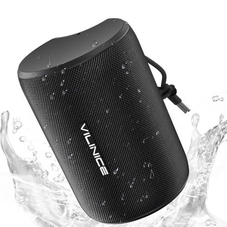 VILINICE Portable Bluetooth Speaker, IPX7 Waterproof Wireless Speaker, Bluetooth 5.0, TWS Mini Speaker for Home/Party/Outdoor/Travel/Gifts, Black