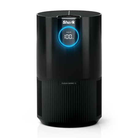 Shark 500 Sq Ft True HEPA Air Purifier, NanoSeal, Clean Sense IQ Technology, Captures Pet Hair, Pet Dander, Allergens, HP100 Charcoal Gray