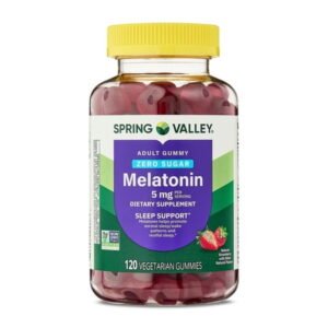 Spring Valley Zero Sugar Melatonin Sleep Support Dietary Supplement Gummies, 5 mg, 120 Count