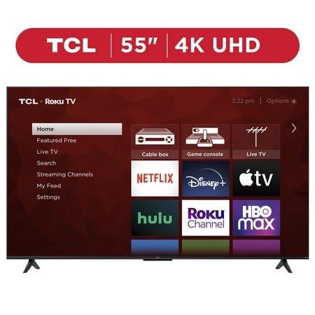 TCL 55” Class S4 Series 4K UHD HDR LED Smart Roku TV (Limited Edition) - 55S41BR