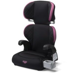 Cosco Kids Pronto Trend Belt-Positioning Booster Seat, Toddler Booster Car Seat, Violet Diamonds