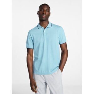 George Men's and Men's Big & Tall Tipped Pique Polo Shirt with Short Sleeves, Sizes XS-5XL, LT-3XLT
