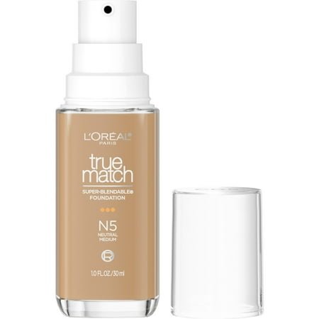L'Oreal Paris True Match Cream Foundation Makeup, N5 Neutral Medium, 1 fl oz