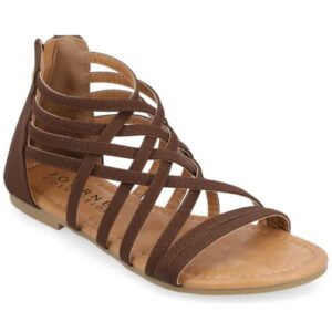 Journee Womens Hanni Gladiator Flat Sandals, Widths Available