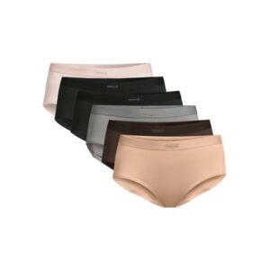 Reebok Women's Underwear Sport Soft Hipster Panties, 6-Pack Sizes XS-3XL
