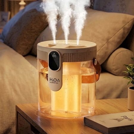 Humidifier for Room, 1.5L Cool Mist Top Fill Air Humidifier with 3 Mist Modes & Night Light, 25dB Quiet Portable Ultrasonic Humidifiers for Home, Bedroom