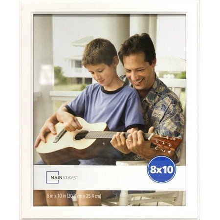Mainstays – 8x10 Picture Frame – White Step Program Tabletop Photo Frame