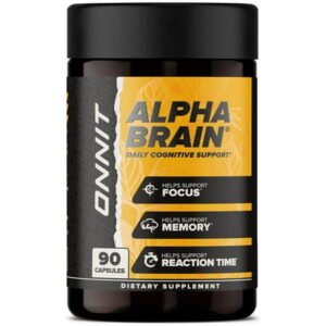 ONNIT Alpha BRAIN® Nootropic Focus Supplement, 90 Capsules