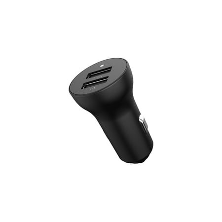Auto Drive 3.4A Dual USB Ports Car Charger with White LED Indicator,Compatible with Smartphones