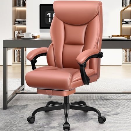 FelixKing Office Chair Ergonomic Desk Chair Mesh Computer Chair with Adjustable Lumbar Support Flip-Up Arms Swivel Task Chair for Home Office, Brown