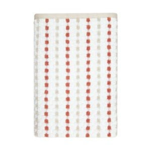 Mainstays Performance Cotton Bath Towel, Super Soft Quick Dry Fade Resistant, Teracotta Dot Pattern
