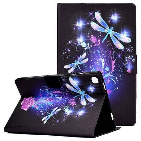 Allytech Case for Samsung Galaxy Tab A7 Lite 8.7 Inch 2021(SM-T220/SM-T225), Wallet Folding Stand Anti-Slip Card Slots PU Leather Shockproof Case for Galaxy Tab A7 Lite 2021, Butterfly & Floral