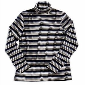 Long Sleeve Stripe Turtleneck
