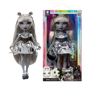 Rainbow High Shadow High Luna Madison- Grayscale 11” Fashion Doll. Grey Hair, Metallic Outfit, Handbag, Kids Gifts 4-10 Years