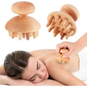 Topboutique Wood Massage Tools Handheld Wooden Body Massager,Wood Tool for Muscle Release Small , (Small)
